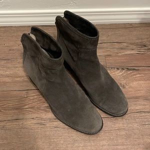 Aquatalia Taylor Ankle Bootie Gray Suede bootie size 10 1/2